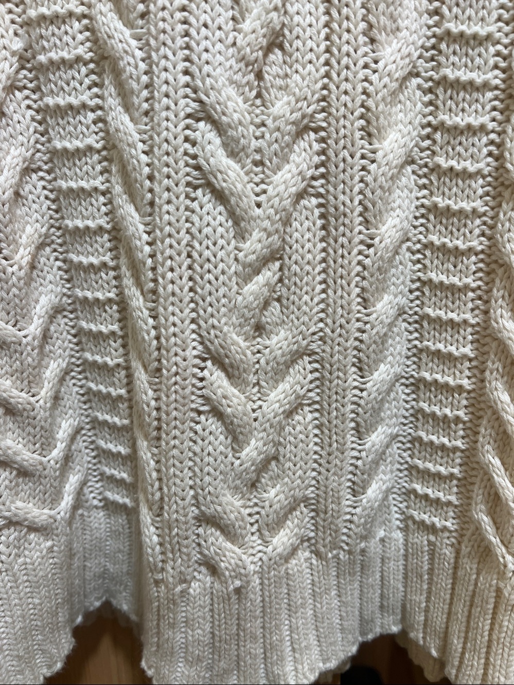 Ralph Lauren Cream Cable-Knit Crewneck Sweater size x large - Picture 4 of 12